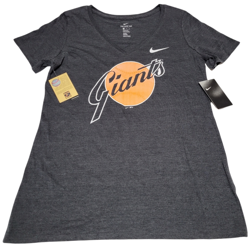 NWT Nike San Francisco Giants MLB Womens Size Medium Cooperstown Collection Gray